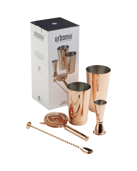 COPPER-PLATED COCKTAIL KIT 8 PIECE - Core Catering